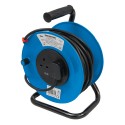 Cable Reel 240V Freestanding, 13A 25m 2 Socket