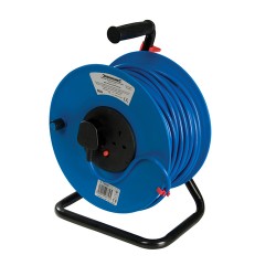 Powermaster - Przedłużacz bębnowy 13 A, 230 V, 2 - gniazda 50 m