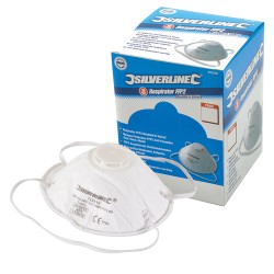 Respirator Moulded Valved FFP2 NR Display Box 10pk, FFP2 NR