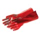 Red PVC Gauntlets, Large