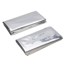 Emergency Foil Blankets 2pk, 1 x 2m