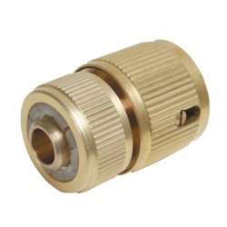 Quick Connector Auto Stop Brass, 1/2" Female