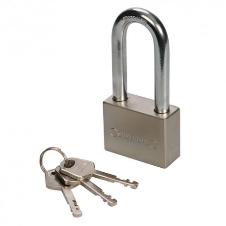 Steel Padlock Long Shackle, 40mm