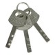 Steel Padlock Long Shackle, 40mm