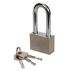 Steel Padlock Long Shackle, 50mm