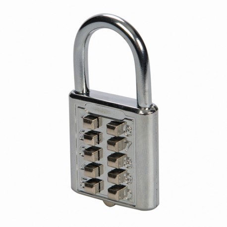 10 Digit Combination Padlock, 38mm