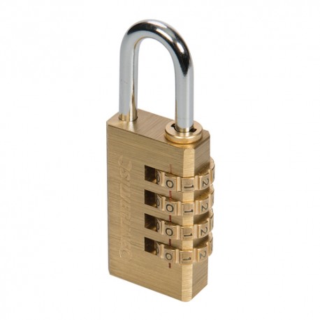 Combination Padlock Brass, 4-digit