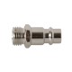 Euro bayonet coupler ?” BSP male thread 2pk, 1/4" BSP