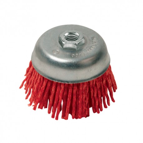 Nylon Filament Abrasive Cup Brush, 75mm Coarse