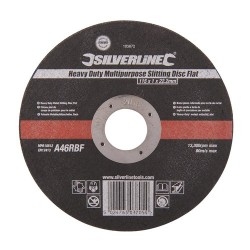 Heavy Duty Multipurpose Slitting Disc Flat, 115 x 1 x 22.2mm