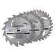 TCT Circular Saw Blades 16, 24, 30T 3pk, 135 x 12.7 - 10mm ring