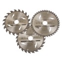 TCT Circular Saw Blades 20, 24, 40T 3pk, 190 x 30 - 25, 20mm rings