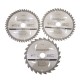 TCT Circular Saw Blades 24, 40, 48T 3pk, 210 x 30 - 25, 16mm rings