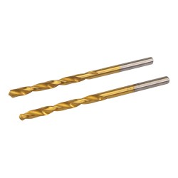 HSS Titanium-Coated Drill Bits 2pk, 4.0mm