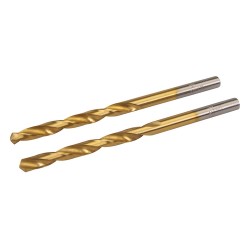 Silverline - Wiertło HSS z powłoką tytanową, dwupak, 5,0 mm