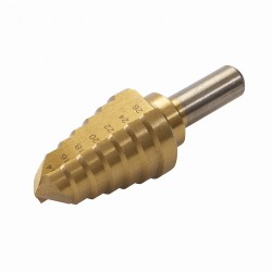 Titanium-Coated HSS Step Drill, 14 - 26mm