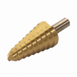 Titanium-Coated HSS Step Drill, 12 - 28mm