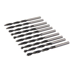 Lip & Spur Drill Bits, 4mm 10pk