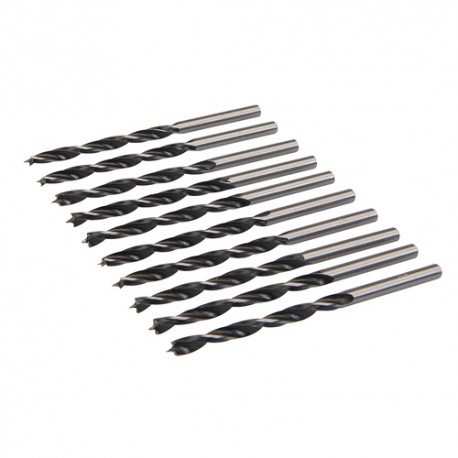 Lip & Spur Drill Bits, 4mm 10pk