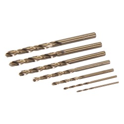 Cobalt Drill Bit Set 7pce, 1.5 - 6mm