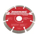 Silverline - Tarcza diamentowa do cięcia betonu i kamienia, 115 x 22,23 mm segmentowana obręcz