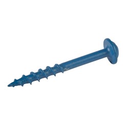 Blue Kote Pocket-Hole Screws Washer Head Coarse, No.8 x 1-1/2" 38mm, 100pk