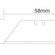 Silverline - Uniwersalne ostrza trapezowe, 0,6 mm, 10 szt.