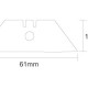 Centre Hole Utility Blades 10pk, 0.5mm