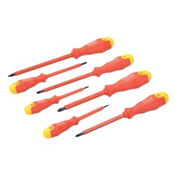 Insulated Soft-Grip Screwdriver Set 7pce, 7pce