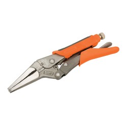 Self Locking Soft-Grip Long Nose Pliers, 165mm