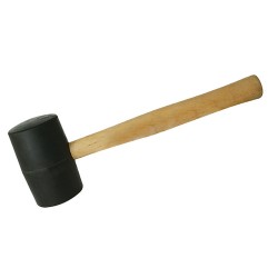 Black Rubber Mallet, 24oz