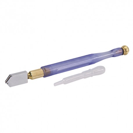 Lubricated Alloy Steel Glass Cutter, 175mm