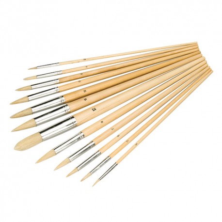 Pointed Tip Brush Set 12pce, 12pce