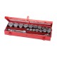 Socket Set 3/4 in. Drive Metric 21pce, 21pce