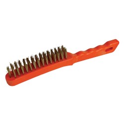 Brassed Wire Brush Plastic, 4 Row