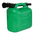 Plastic Fuel Can 5Ltr, Green