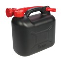 Plastic Fuel Can 5Ltr, Black