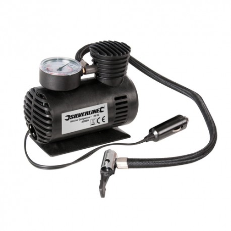 Silverline - Mini kompresor powietrza, 12 V DC