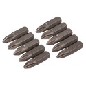 Phillips Cr-V Screwdriver Bits 10pk, PH2