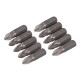 Pozidriv Cr-V Screwdriver Bits 10pk, PZD2