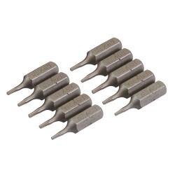 Torx Cr-V Screwdriver Bits 10pk, T5