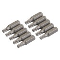 Torx Cr-V Screwdriver Bits 10pk, T25