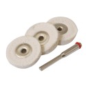 Loose Leaf Buffing Wheels Kit 4pce, 25mm