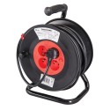 French Cable Reel 230V Freestanding, 16A 25m 4 French Sockets (CEE 7/5)