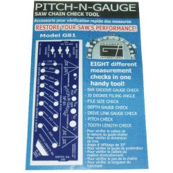 Template for measuring chains