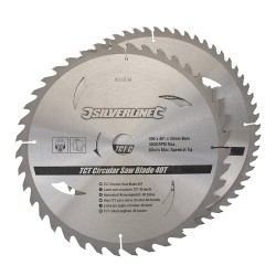 TCT Circular Saw Blades 40, 60T 2pk, 300 x 30 - 25, 20, 16mm rings