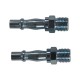 Air Line Bayonet Male Thread Coupler 2pk, 1/4" BSP