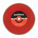 Silverline - Tarcza diamentowa Turbo, 300 x 20 mm ażurowa obręcz ciągła