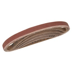 Sanding Belts 10 x 330mm 5pce, Assorted Grit