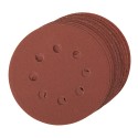 Hook & Loop Discs Punched 125mm 10pce, Assorted Grit